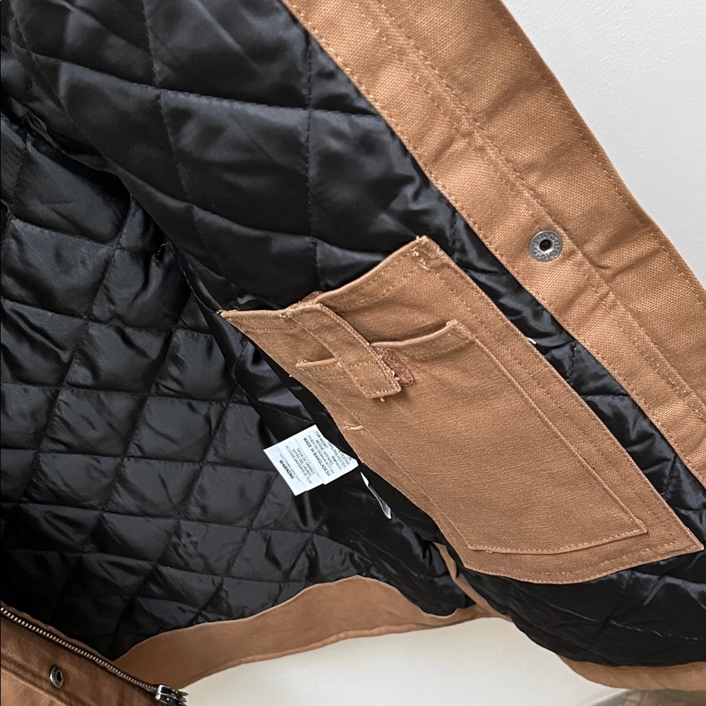 NWT Berne Insulated Quilted Canvas Hooded Jacket - Picture 4 of 11